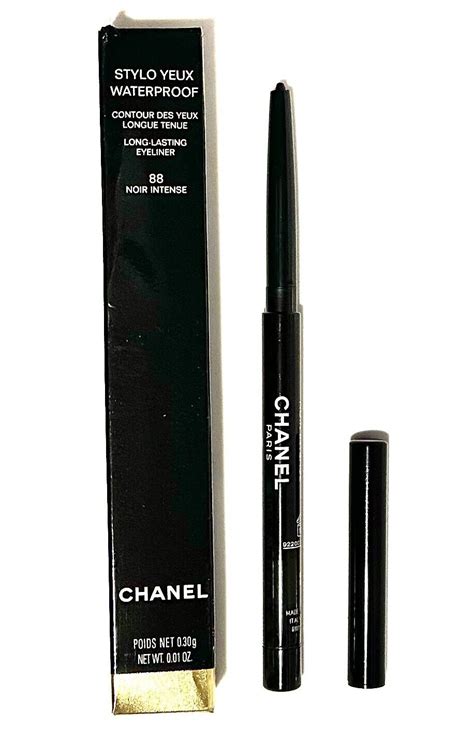 chanel stylo yeux waterproof long lasting eyeliner 88 noir intense|best eyeliner colors by chanel.